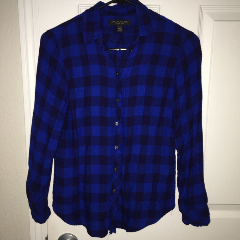 Banana Republic XXS PETITIE soft flannel shirt
